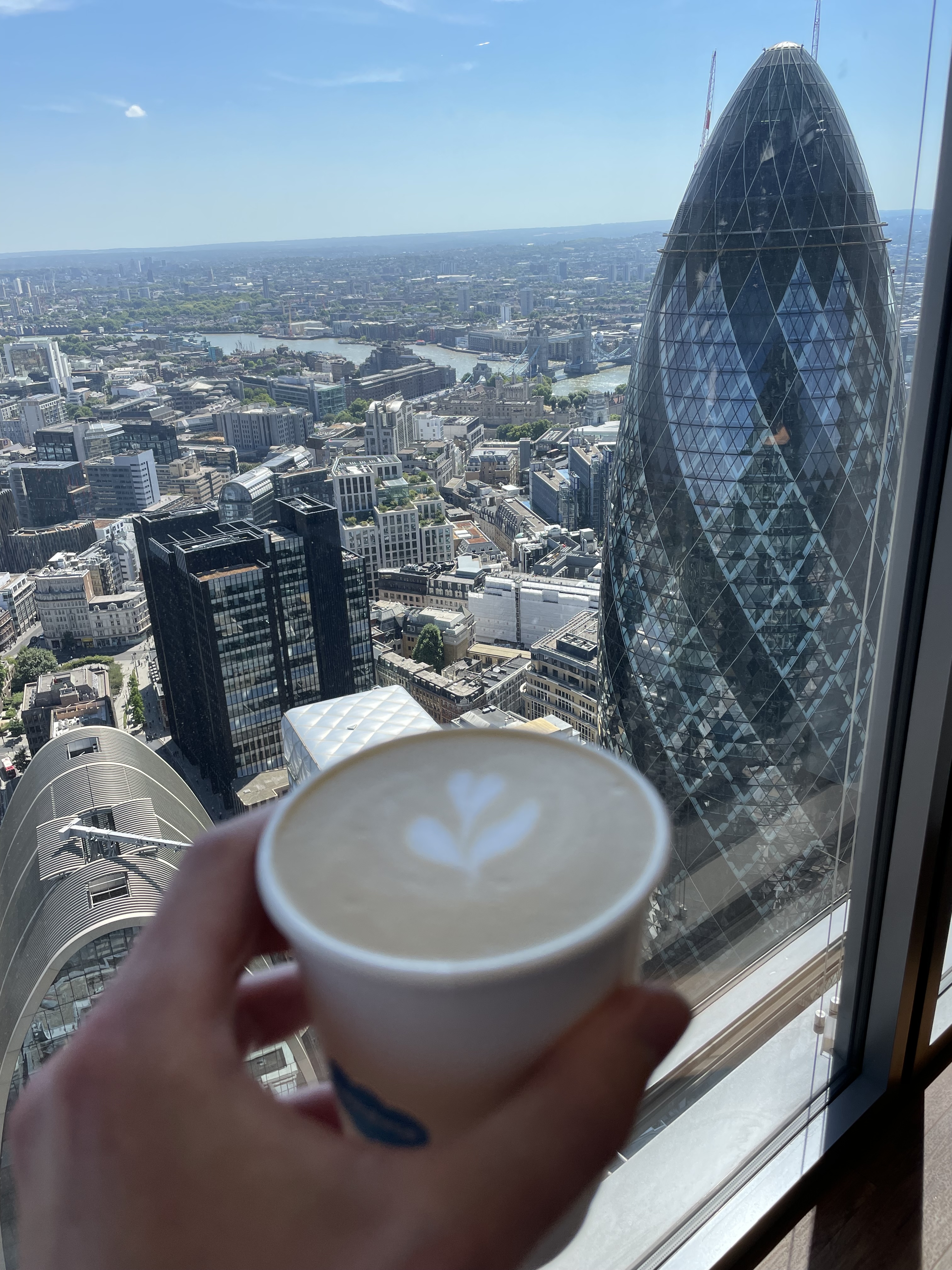 London financial district with The Gherkin